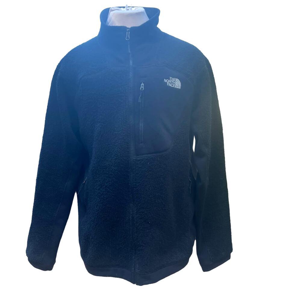 The North Face Polartec Thermal Pro Fleece Jacket Mens XL Full Zip Black